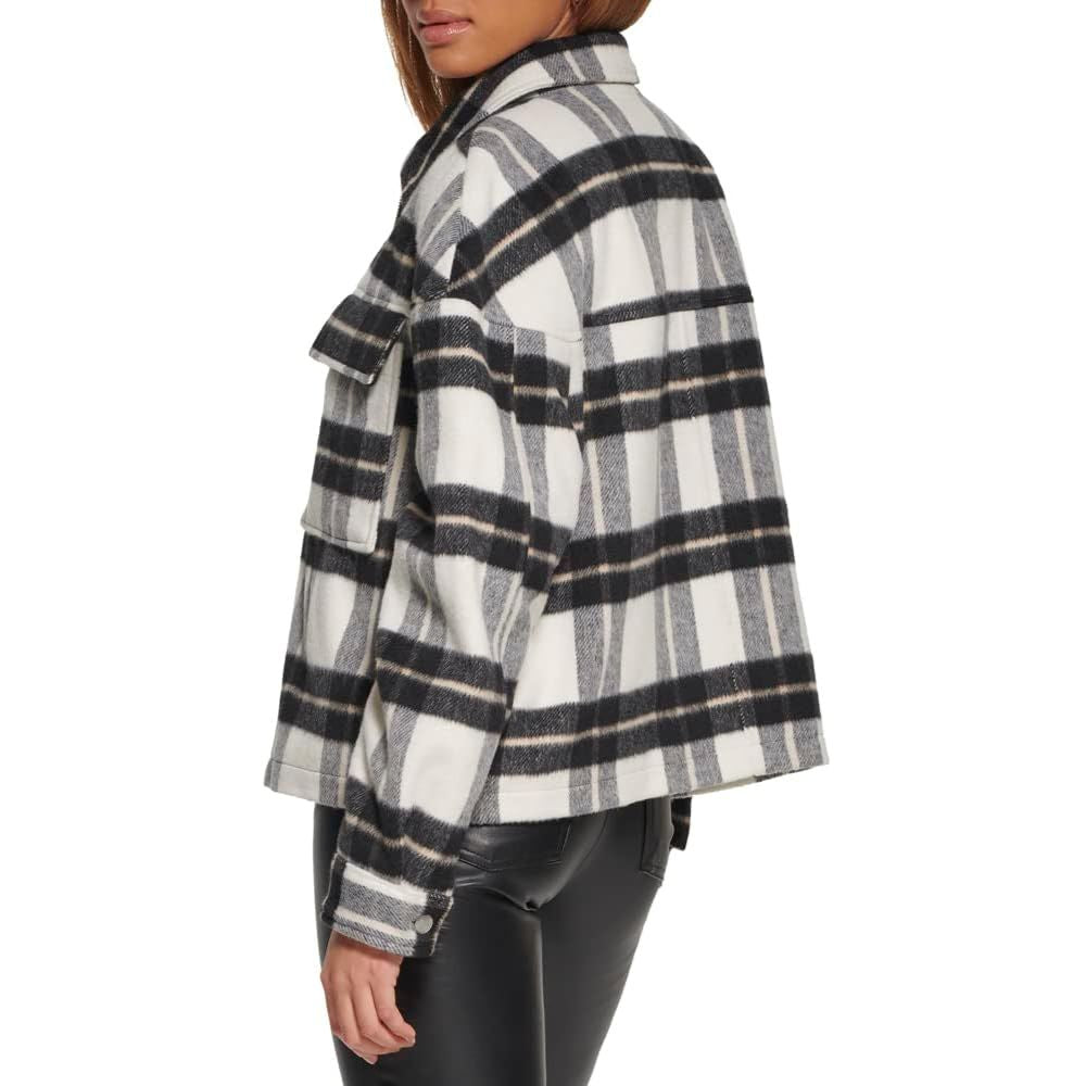 Casaca Levi's Jacket de Lana - Blanca Rayas