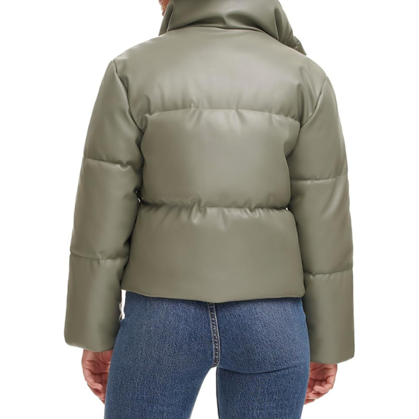 Casacas LEVI'S Puffer Mujer Cuero - Verde Claro