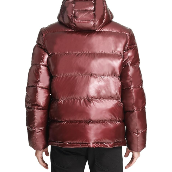 TOMMY HILFIGER Hooded Puffer - Purpura Perlado