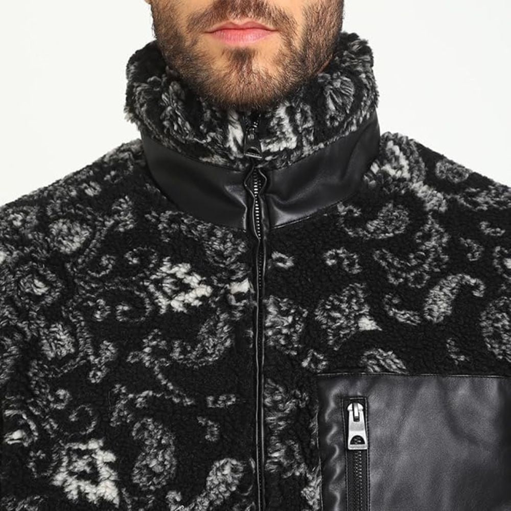 Casaca Guess Sherpa Jacket - Negro