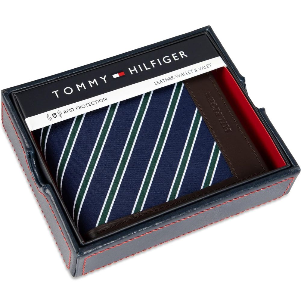 Billetera TOMMY HILFIGER Tarjetero Removible - Marrón