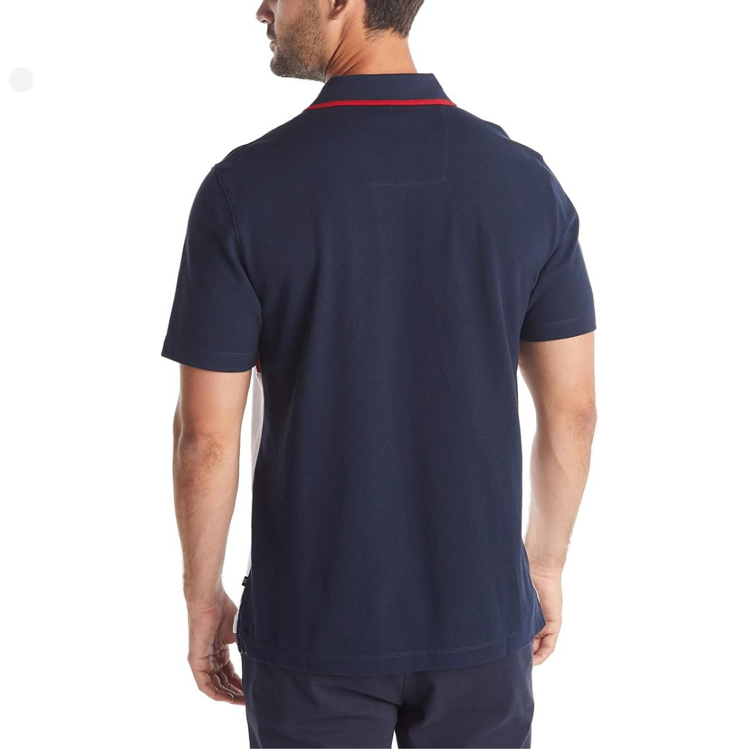 NAUTICA Polo Camisero - Azul/Rojo