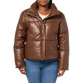 Casaca LEVI'S Puffer Mujer Cuero - Marron Oscuro