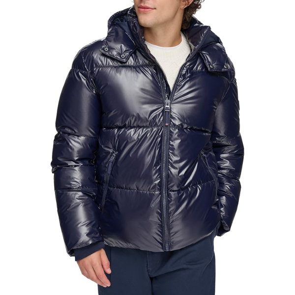 TOMMY HILFIGER Hooded Puffer - Azul Brillante