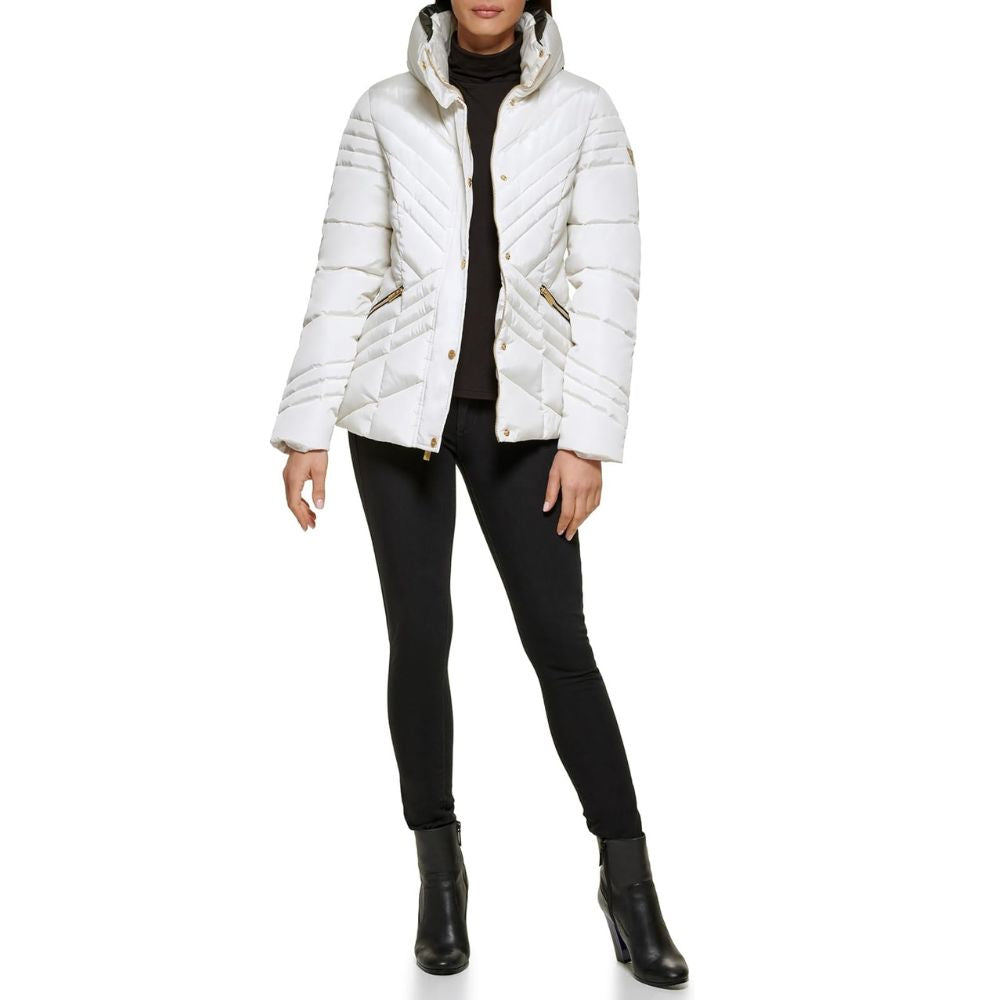 Casaca Guess Puffer Acolchada - Blanca