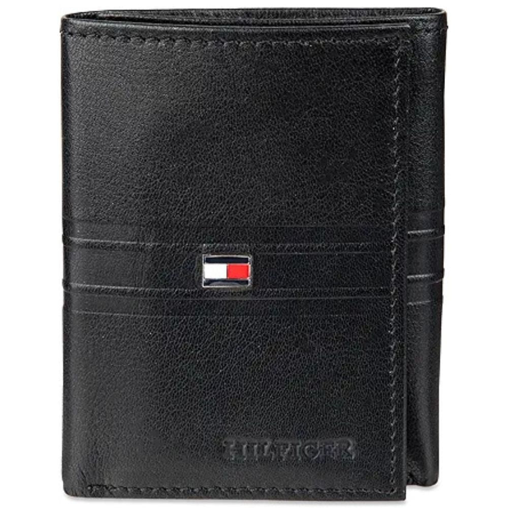 Billetera TOMMY HILFIGER Triple Pliegue - Negro
