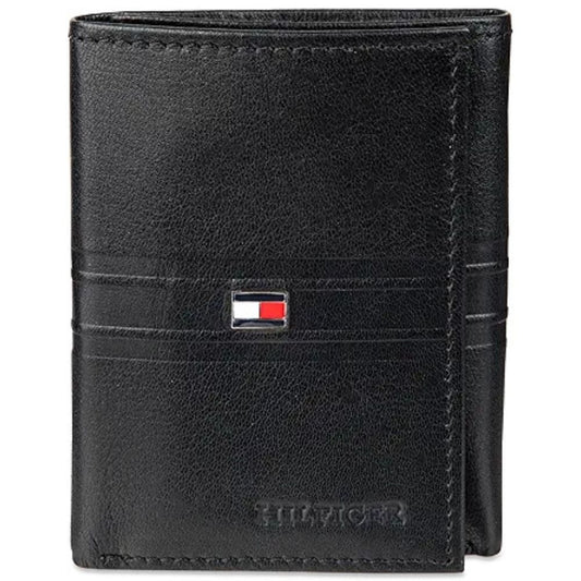 Billetera TOMMY HILFIGER Triple Pliegue - Negro