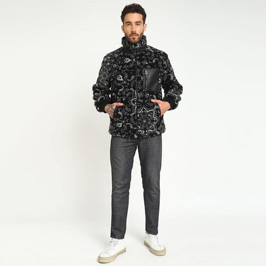 Casaca Guess Sherpa Jacket - Negro
