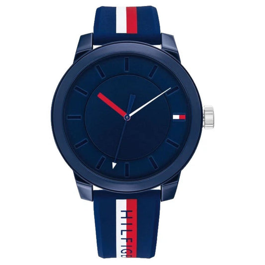RELOJ TOMMY HILFIGER 1791746 SILICONA 44 MM - AZUL