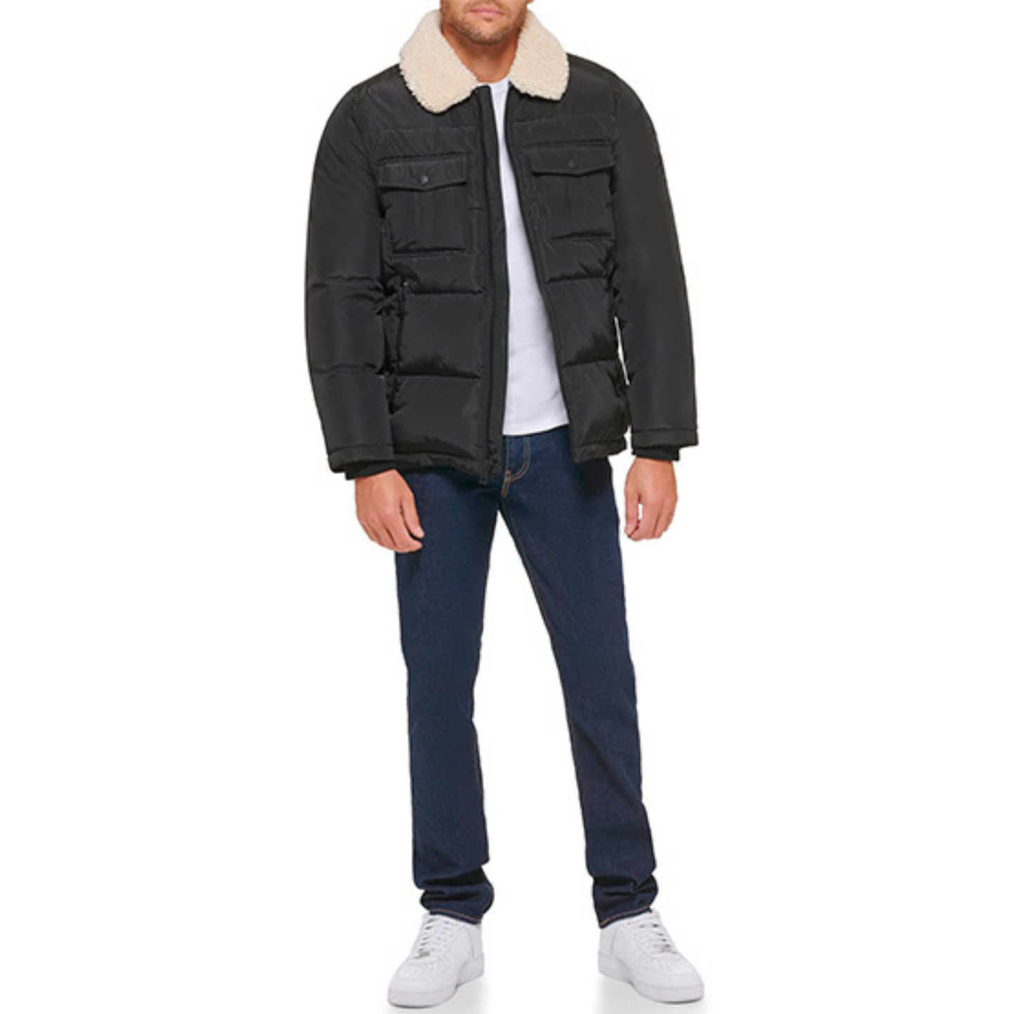 Casaca GUESS Sherpa - Negro