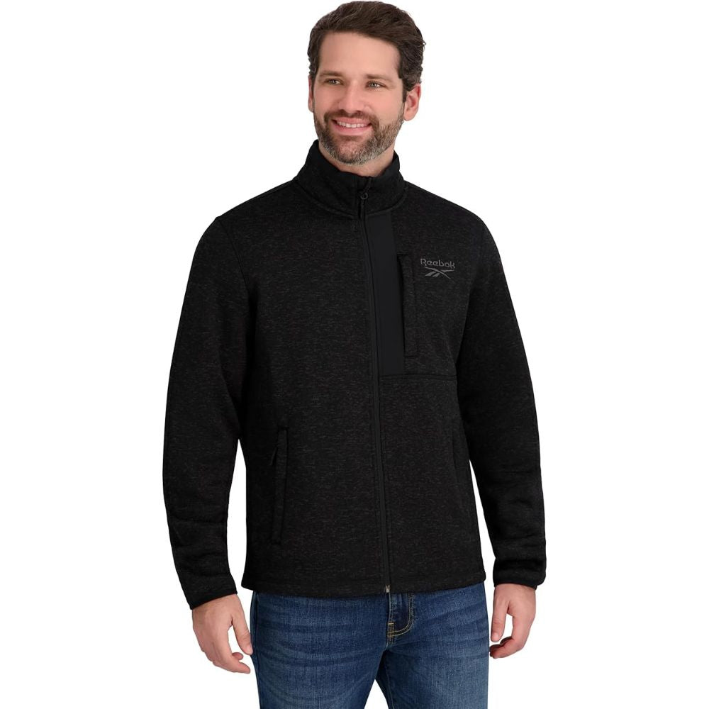 Casaca Polar REEBOK Cuello Fleece - Negro