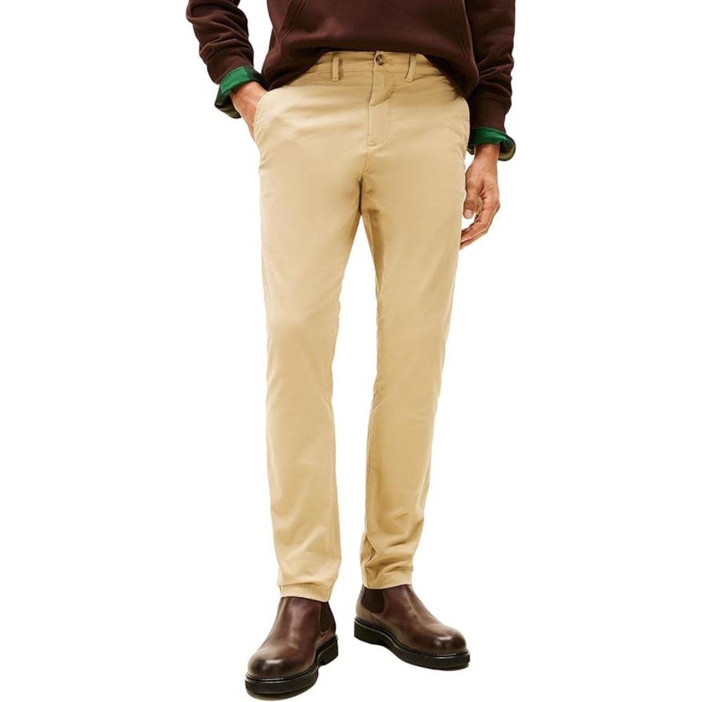 Pantalón TOMMY HILFIGER Chino Stretch Slim Fit - Beige