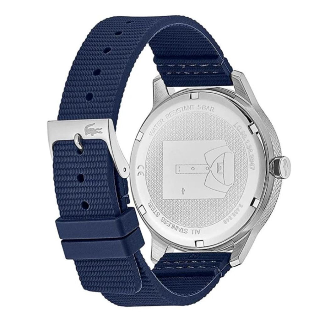 RELOJ LACOSTE ACERO INOXIDABLE 2011086 SILICONA - AZUL