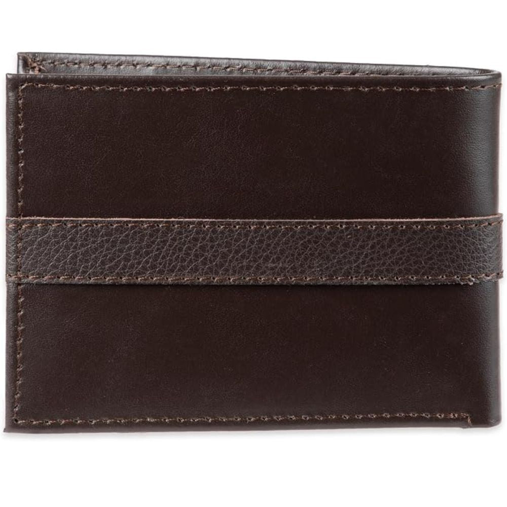 Billetera TOMMY HILFIGER Cuero Delgada - Marrón Oscuro