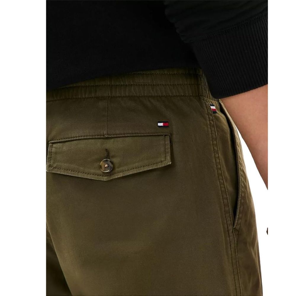 SHORT TOMMY HILFIGER REGULAR FIT FLEX 7"- ARMY GREEN