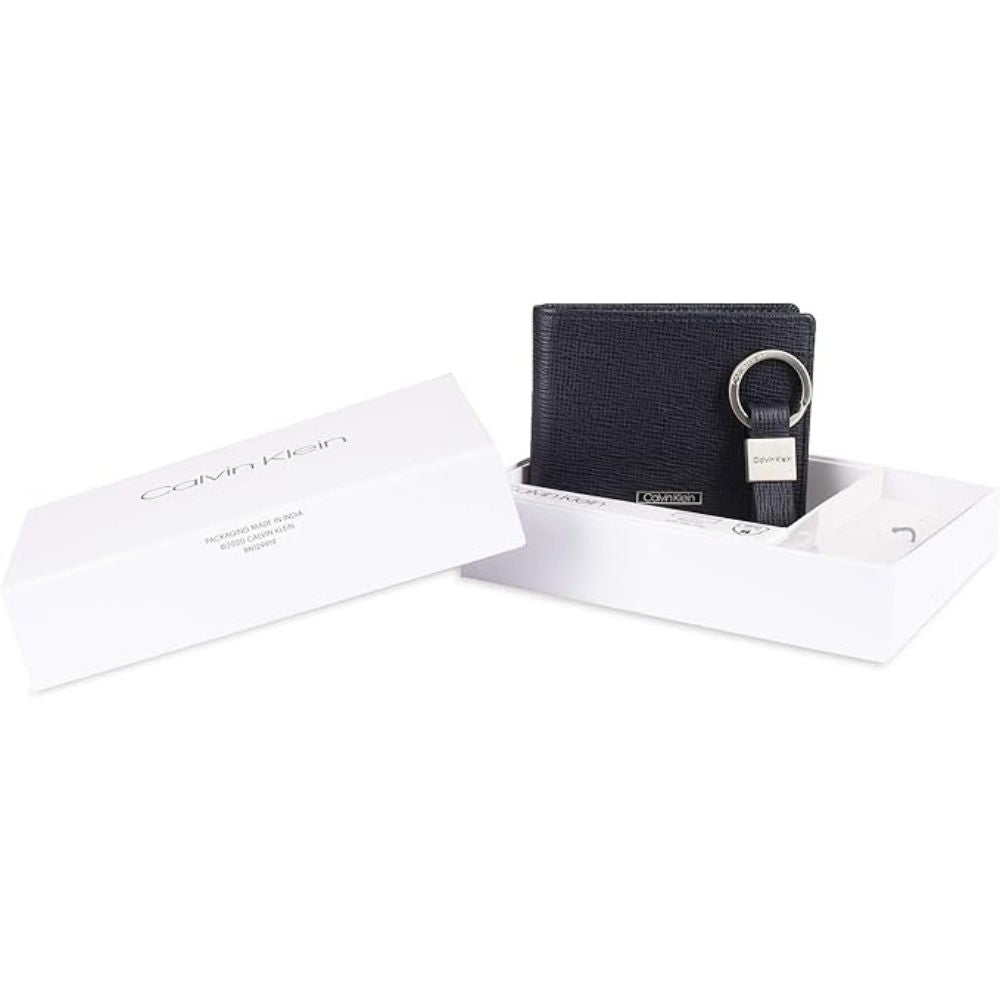 Billetera CALVIN KLEIN Tarjetero Doble Pliegue - Negro