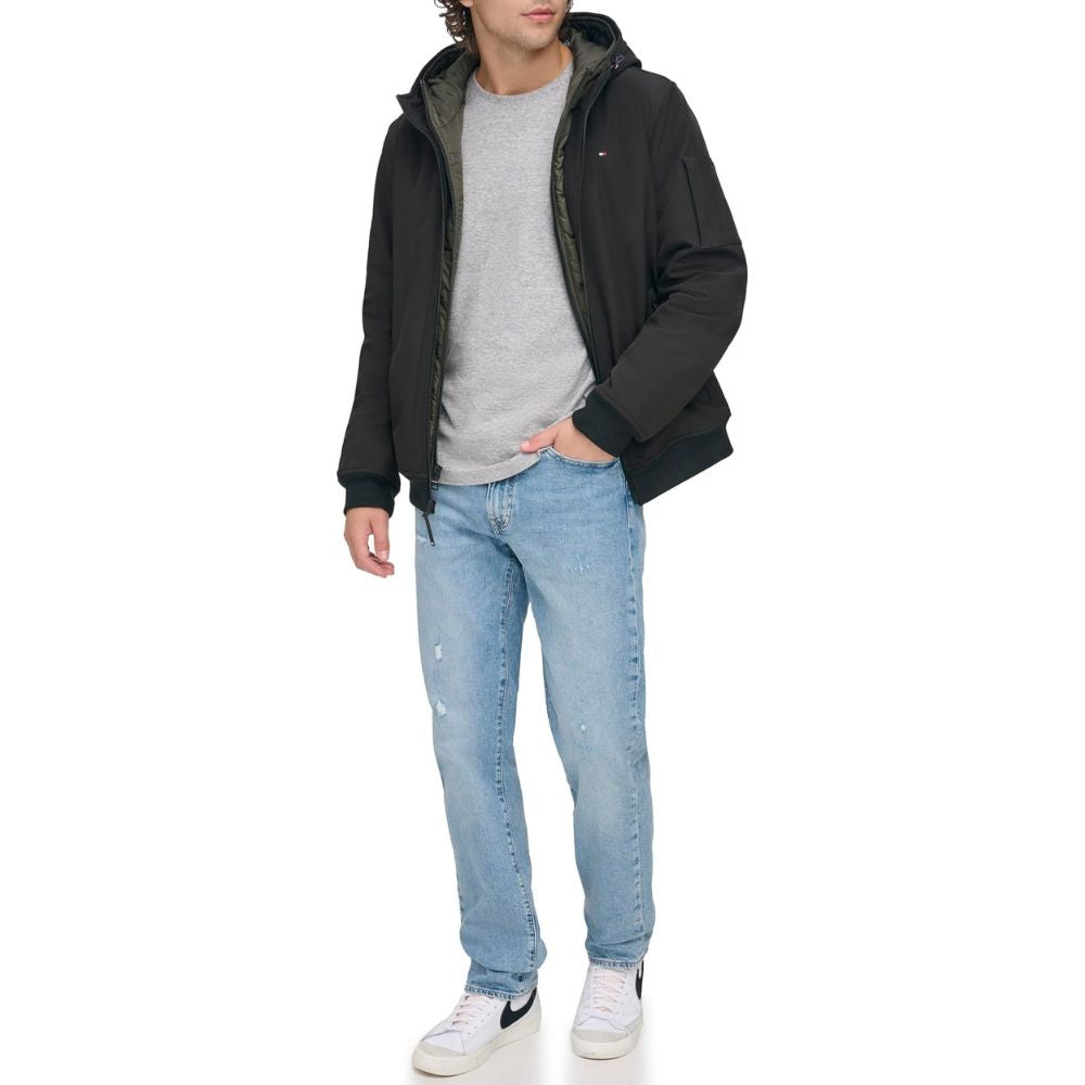 Casaca TOMMY HILFIGER Activo Softshell Bomber - Negro