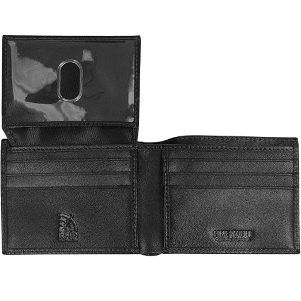Billetera STEVE MADEN Cuero Slim - Negro