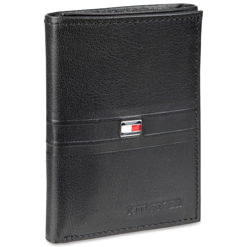Billetera TOMMY HILFIGER Triple Pliegue - Negro