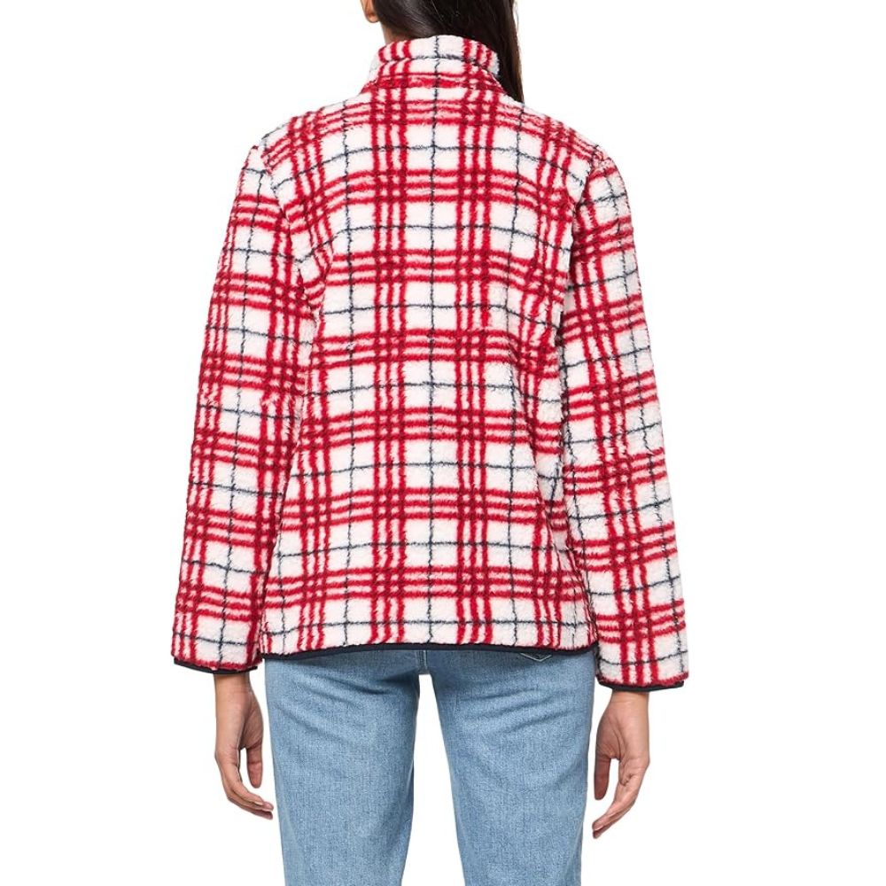 Casaca Tommy Hilfiger Sherpa Polar - Rojo Rayas