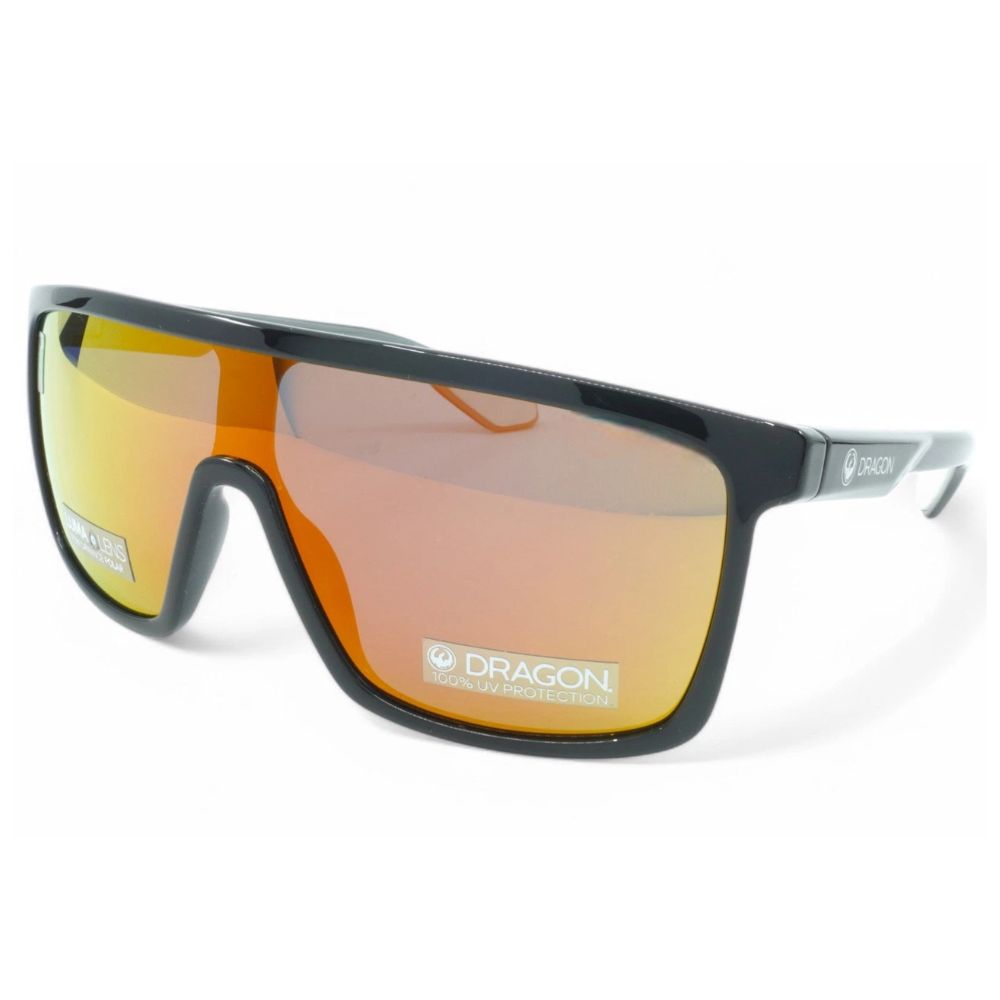 DRAGON Momentum LL Polarized - Shiny Black/ Red