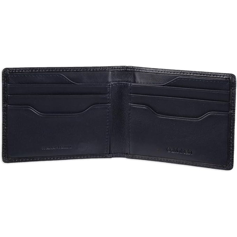 Billetera CALVIN KLEIN Tarjetero Doble Pliegue - Negro