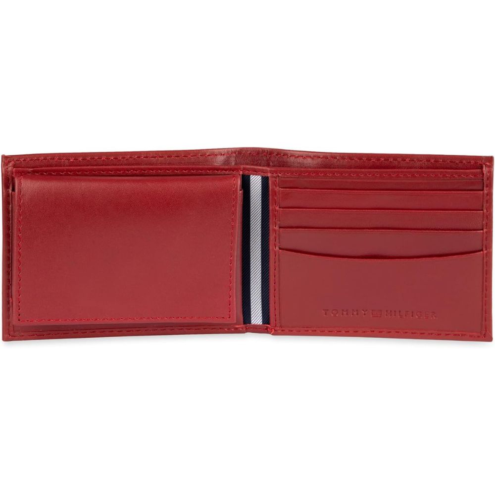 Billetera TOMMY HILFIGER Cuero Tarjetero - Rojo