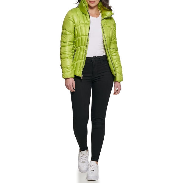 Casaca GUESS Fall Puffer Quilted Mujer - Verde