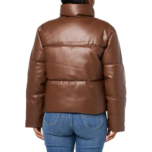 Casaca LEVI'S Puffer Mujer Cuero - Marron Oscuro
