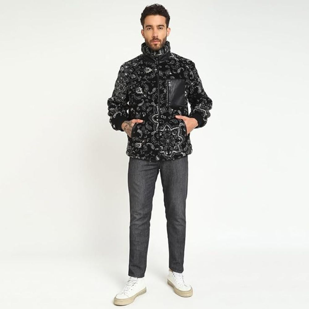 Casaca Guess Sherpa Jacket - Negro