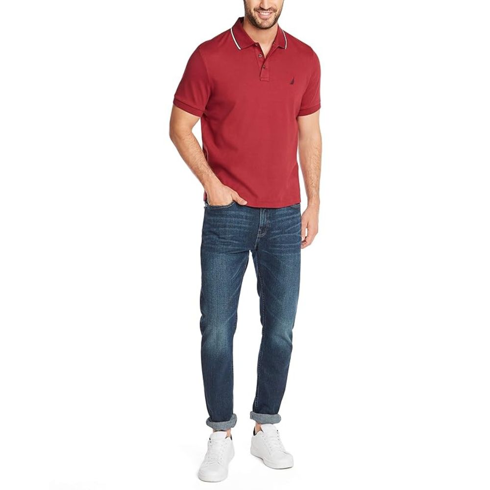 Polo NAUTICA Classic Fit Collar - Burgundy