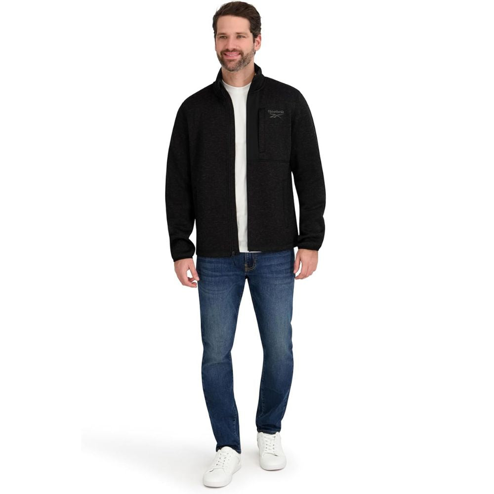 Casaca Polar REEBOK Cuello Fleece - Negro