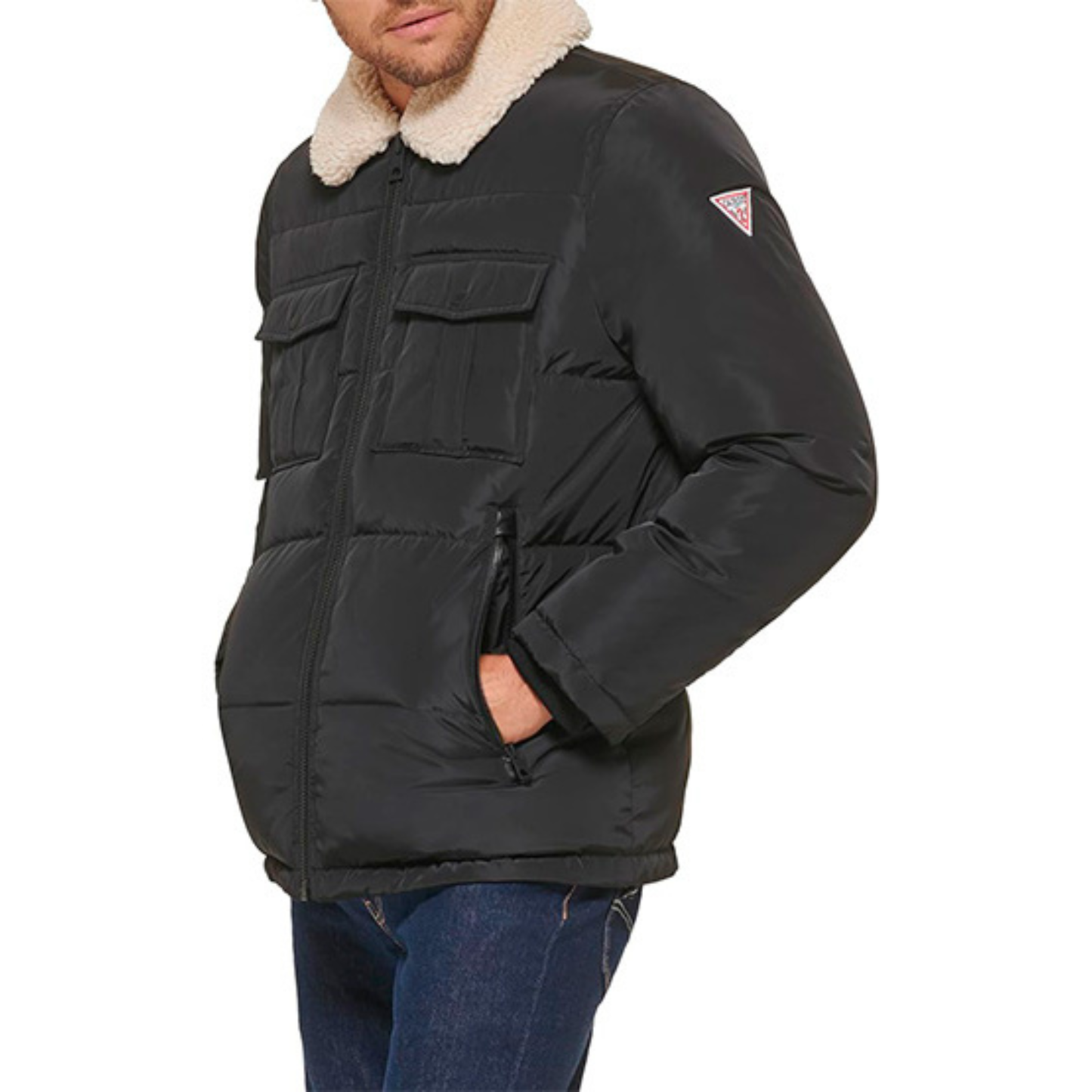 Casaca GUESS Sherpa - Negro