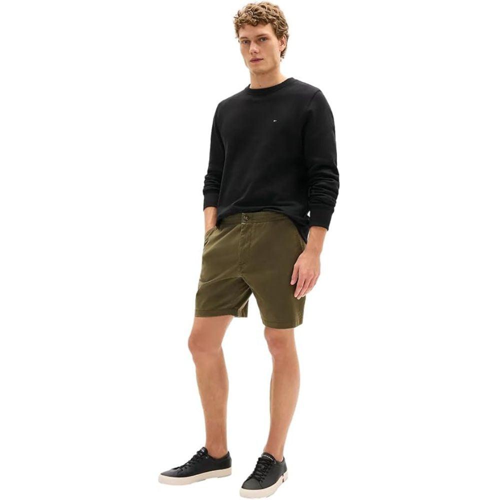 SHORT TOMMY HILFIGER REGULAR FIT FLEX 7"- ARMY GREEN