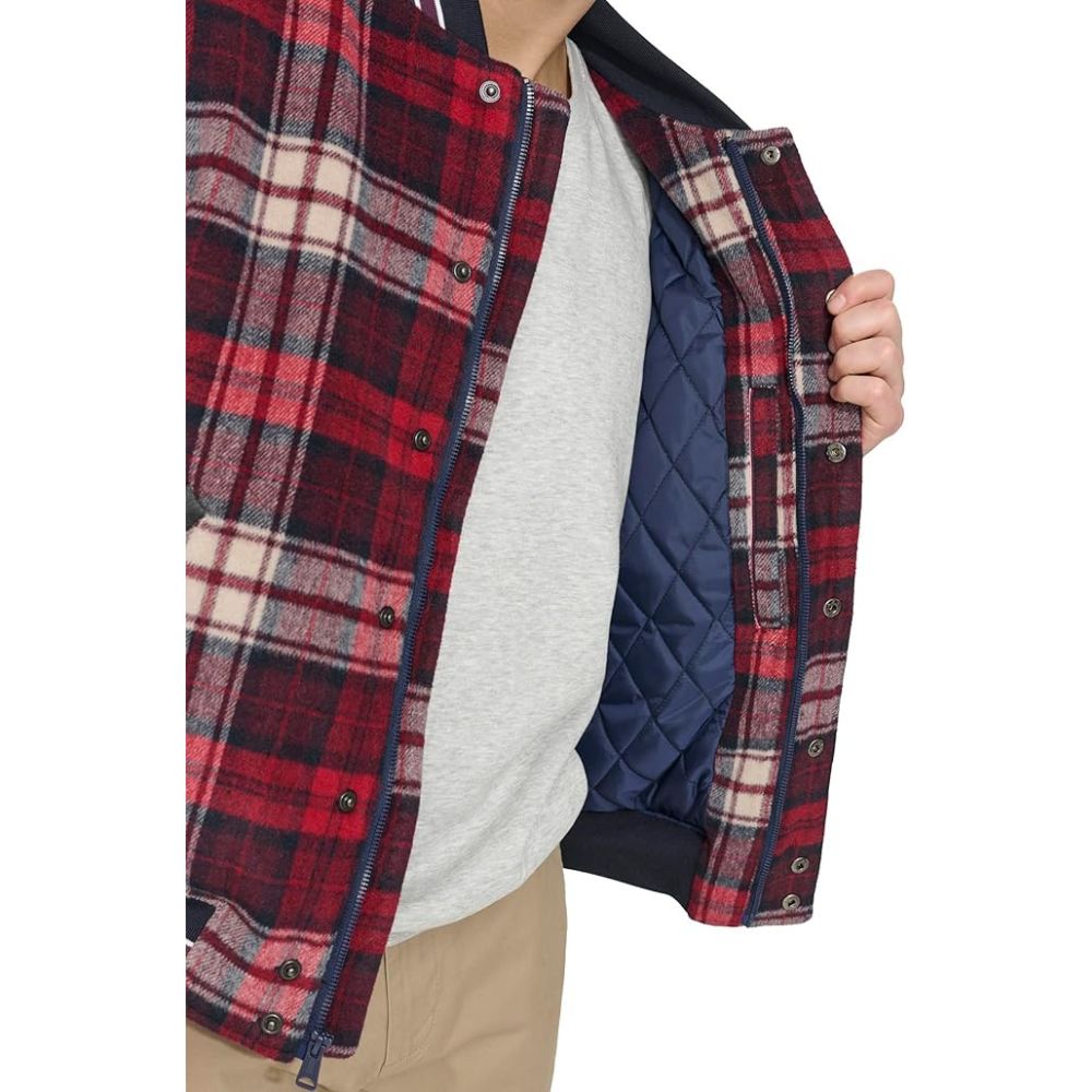 Casaca TOMMY HILFIGER Bomber Jacket - Rojo Cuadros