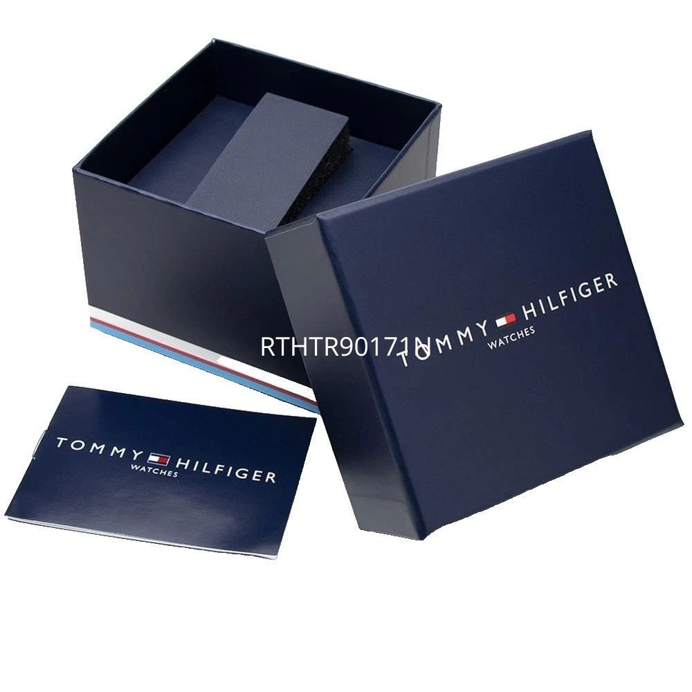 RELOJ TOMMY HILFIGER TR90 1710542 CUERO 42 MM - NEGRO
