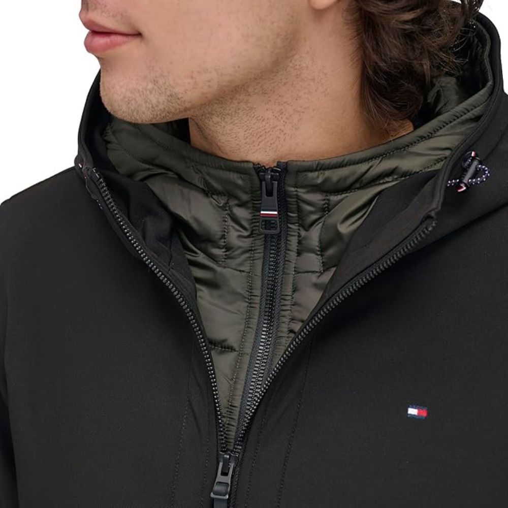 Casaca TOMMY HILFIGER Activo Softshell Bomber - Negro