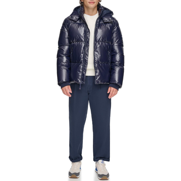 TOMMY HILFIGER Hooded Puffer - Azul Brillante