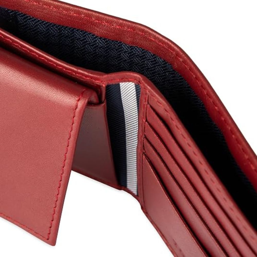 Billetera TOMMY HILFIGER Cuero Tarjetero - Rojo