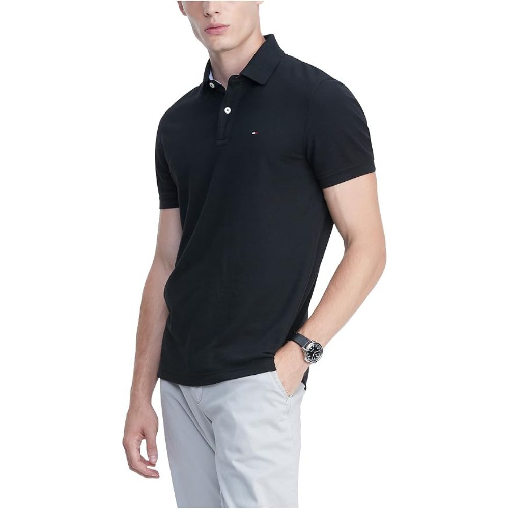Polo TOMMY HILFIGER UV Quick Dry - Negro