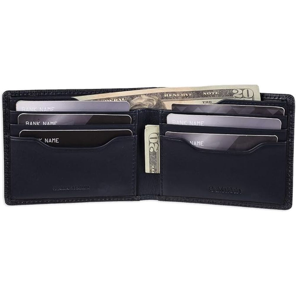 Billetera CALVIN KLEIN Tarjetero Doble Pliegue - Negro