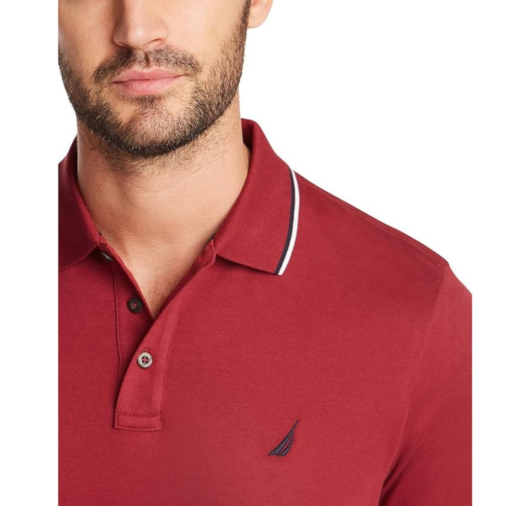 Polo NAUTICA Classic Fit Collar - Burgundy