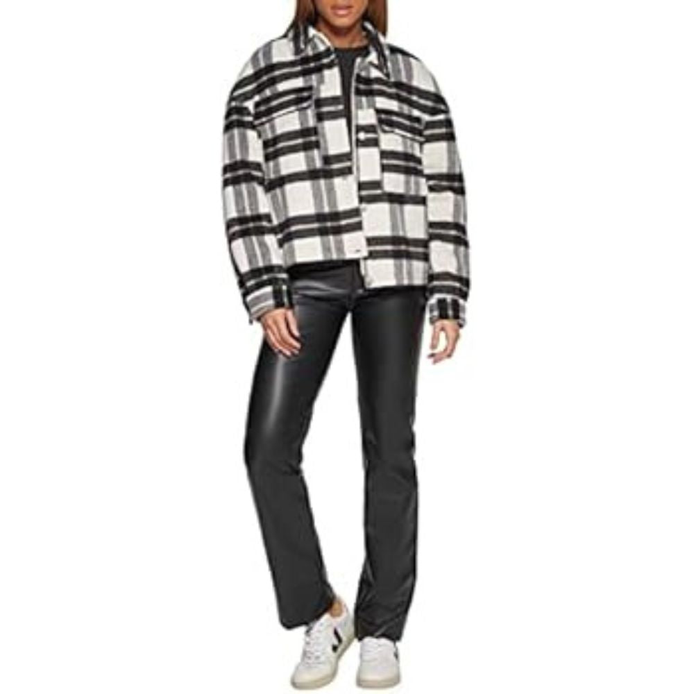 Casaca Levi's Jacket de Lana - Blanca Rayas