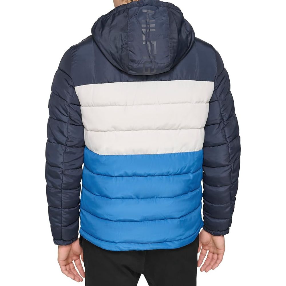 Casaca TOMMY HILFIGER Sherpa Acolchada - Tricolor Azul