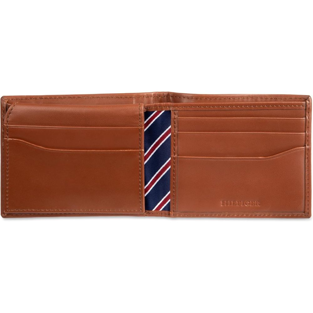 Billetera TOMMY HILFIGER Tarjetero Removible - Marrón Claro