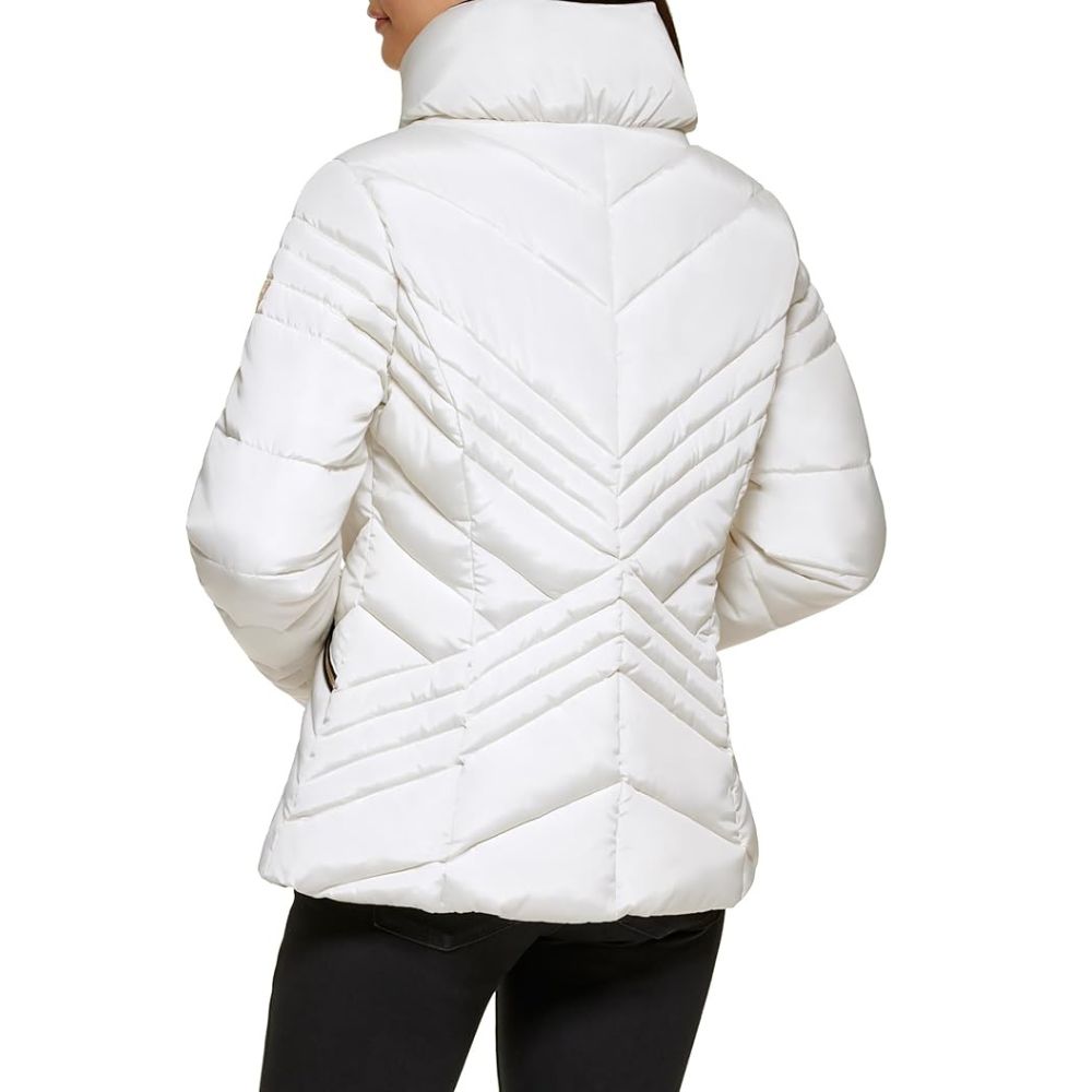 Casaca Guess Puffer Acolchada - Blanca