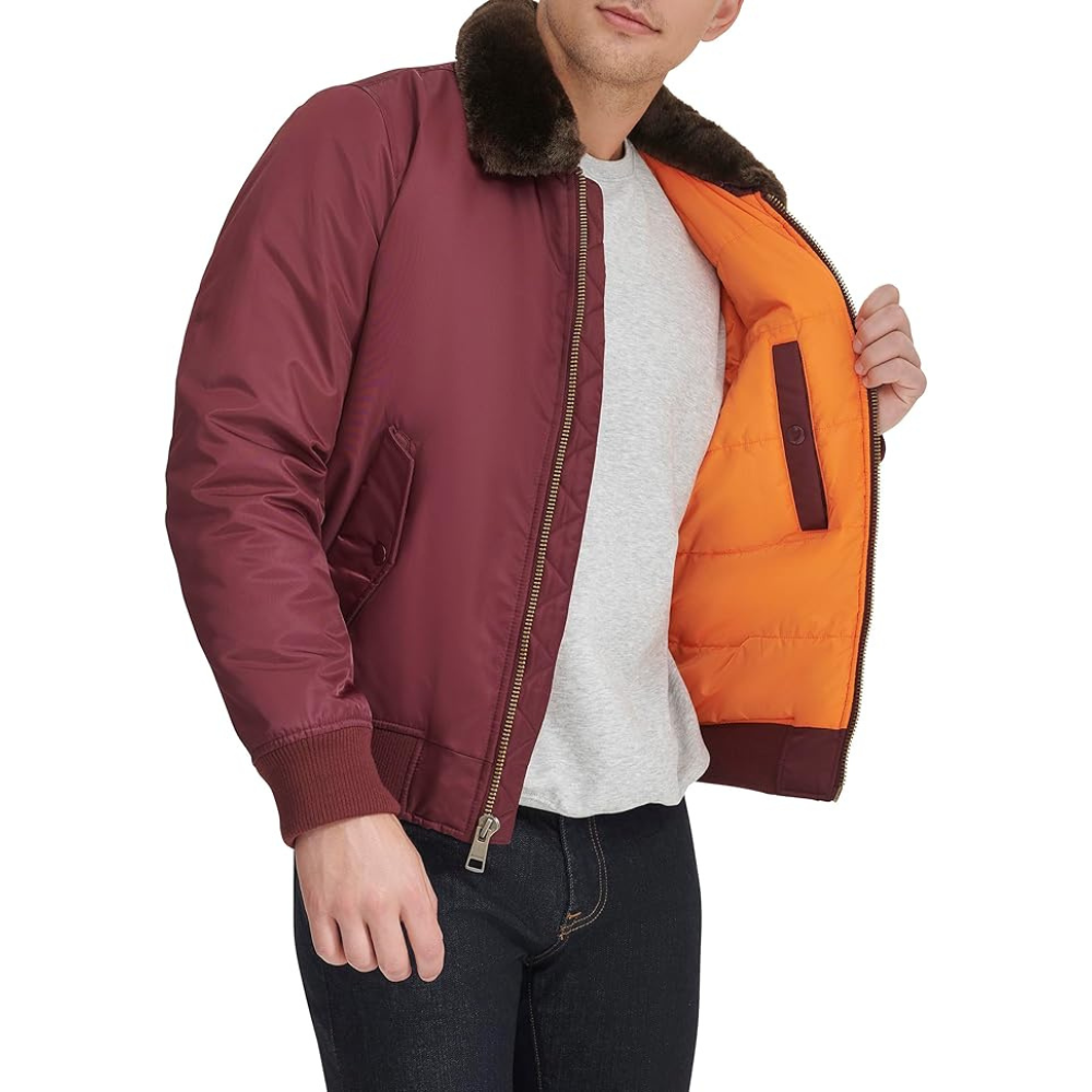 Casaca TOMMY HILFIGER Laydown Guinda