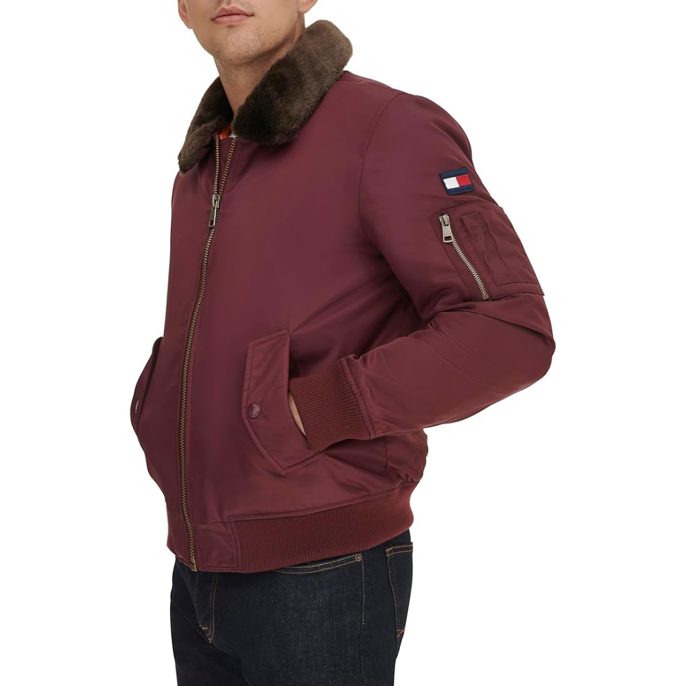 Casaca TOMMY HILFIGER Laydown Guinda