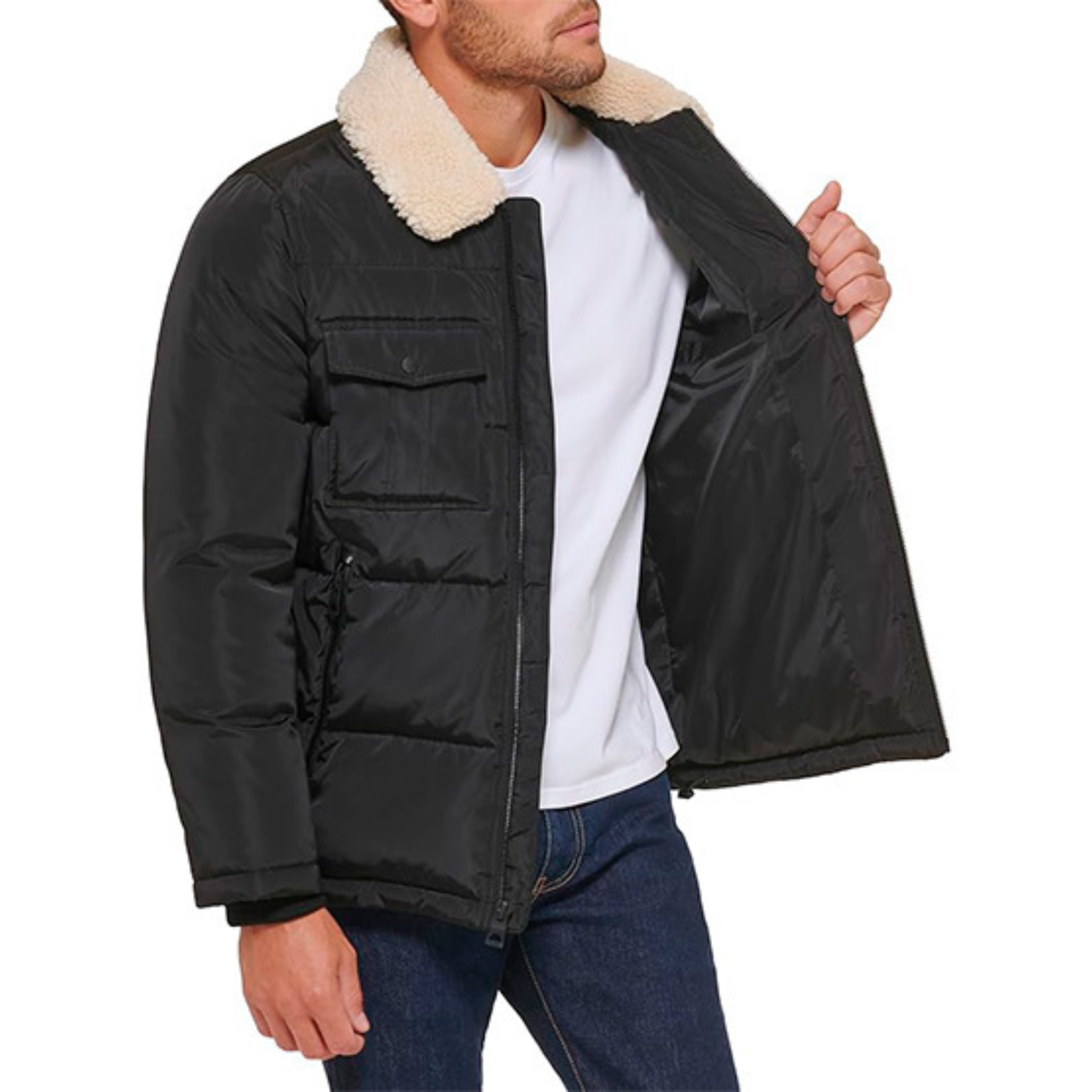 Casaca GUESS Sherpa - Negro