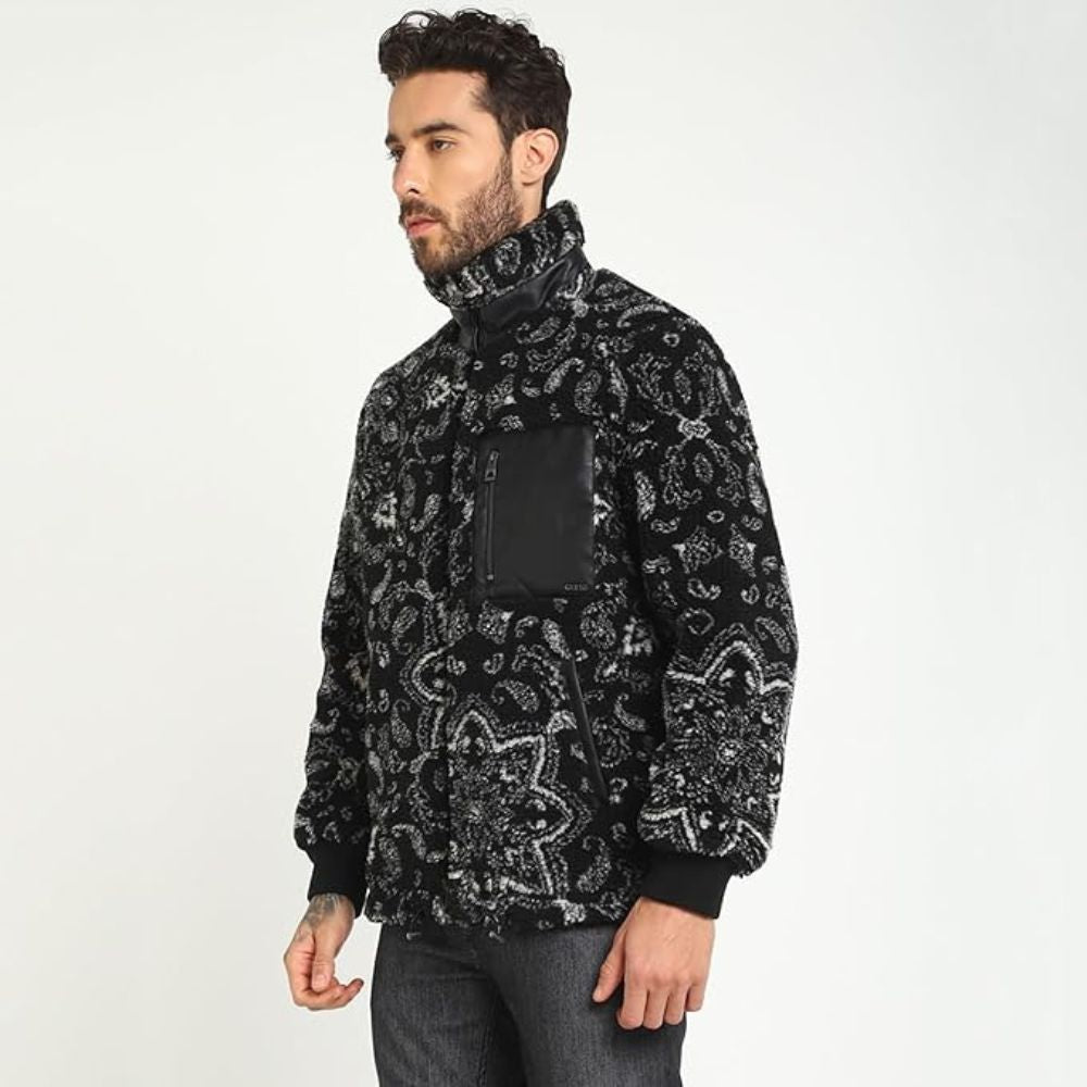 Casaca Guess Sherpa Jacket - Negro
